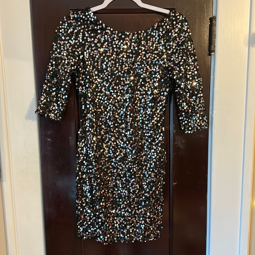 Black Sequins dress